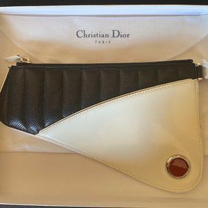 NWT Dior Vintage Cadillac Mini Clutch Saddle Bag Wrist Strap Authenticity Cards
